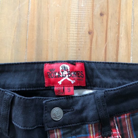 Royal Bones Plaid/Black Jeans - Picture 5 of 7